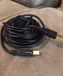 Amazon Basics USB-A to USB-B 2.0 Cable for Printer or External Hard Drive, Gold-Plated Connectors, 16 Foot, Black 16 Feet 1 36 81bxjisD73L