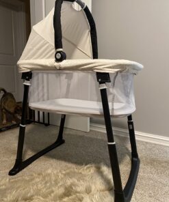 Graco Pack 'n Play Day2Dream Travel Bassinet Playard Features Portable Bassinet Diaper Changer and More (Lo, Lo, W/Fold Flat Bassinet) 36 81bxv1xxW7L