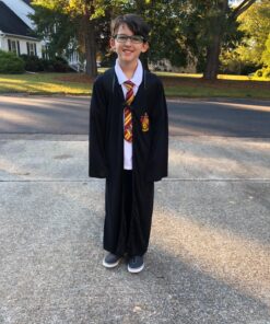 Harry Potter Gryffindor Robe Child Costume, Large, Black 31 81byOTUIxyL