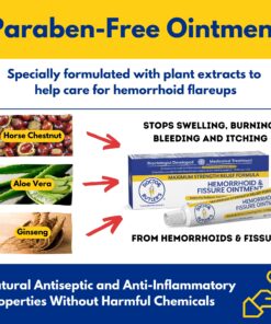 Doctor Butler’s Hemorrhoid & Fissure Ointment Cream with Lidocaine and Phenylephrine HCI for Fast Acting Relief of Pain, Swelling, Discomfort, and Itching (1 oz.) A - 1 oz. Tube 24 81byX75McpL