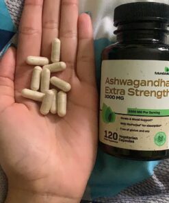 Futurebiotics Ashwagandha Capsules Extra Strength 3000mg - Stress Relief Formula, Natural Mood Support, Stress, Focus, and Energy Support Supplement, 120 Capsules 120 Count (Pack of 1) 31 81bzHFSoHQL