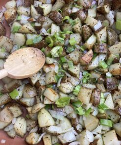 BELLA Electric Skillet and Frying Pan with Glass Lid, Nonstick Coating, Cool Touch Handles, Removable Heating Probe, Dishwasher Safe, 12 x 12 inch, Copper 49 81bzqp AJL 1