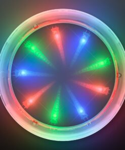Light Up Infinity Tunnel LED Coasters (Set of 4) 7 81c Wzm38WL
