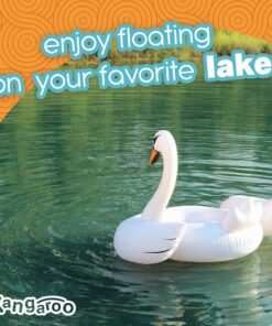 One Giant Swan Inflatable Pool Float I 78 x 55 Inflatable Kiddie Pool for Kids, Adults and Toddlers I Blow Up Pool Floats for Swimming Pool Lounger I Bachelorette Pool Floats Swimming Pool Toys Rafts 26 81c owWkVZL