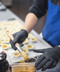 AMMEX X3 Industrial Black Nitrile Gloves, Box of 200, 3 mil, Size Medium, Latex Free, Powder Free, Textured, Disposable, Non-Sterile, BX3D44100-BX 10 81c1qzt2FmL