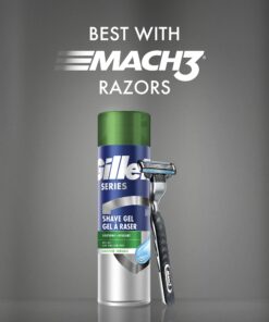 Gillette Series 3X Sensitive Shave Gel, Hydrates, Protects and Soothes Sensitive Skin, 7 Ounce (Pack of 6)(Packaging May Vary) Aloe 7 Ounce (Pack of 6) 26 81c2gD97JWL