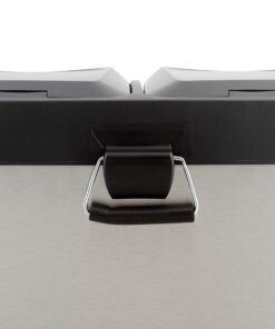 Organize It All Dual Compartment Step-On 8-Gallon (30 liter) Recycling Trash Can, Stainless Steel 31 81c3e8jyrzL 1