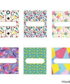 Kare & Kind Value Pack of 385 Writable Labels - 11 Different Designs - for Lip Balm Containers, Nasal Inhaler Tubes, etc. - Self Adhesive, Easy Peel - Fineliner Pen Included for Label Writing 385 pieces Multicolor 13 81c5PJeUMBL