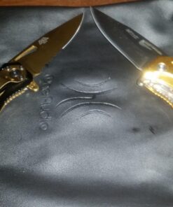 MTECH USA MT-A705 Series – Spring Assisted Folding Knife, Pocket Clip, Tactical, EDC, Self Defense Black/Gold 4.5-inch closed 37 81c6FYEG8L