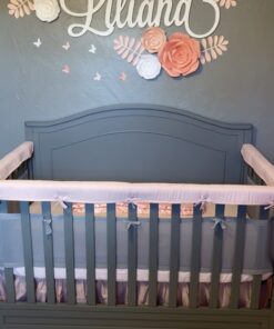 BreathableBaby Breathable Mesh Liner for Full-Size Cribs, Classic 3mm Mesh, Gray (Size 4FS Covers 3 or 4 Sides) 33 81c6bdZpOzL