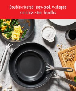 ZWILLING Motion Nonstick Hard-Anodized 10-Piece Cookware Set in Grey, Dutch Oven, Fry pan, Saucepan 14 81c9PMrrDwL