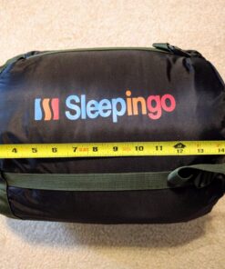 Sleepingo Double Sleeping Bags for Adults Backpacking, Camping, or Hiking - Waterproof Queen Sleeping Bags for Adults or Teens - Truck, Tent, Sleeping Pad Deep green 54 81c9jia8A2L