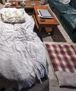 Amazon Basics Memory Foam Filled Bean Bag Lounger with Microfiber Cover, 7 ft, Black, Solid 19 81cB3opnemL