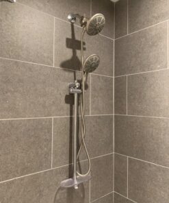 Ana Bath 5-Inch Anti-Clog High Pressure LARGE Dual Shower Head with Handheld Spray - 5 Unique Spray Modes/BRASS CONNECTOR/5 Ft Stainless Steel Hose/Spot Resist Brushed Nickel 38 81cCDtbBDdL