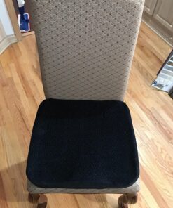 Aeris Large Seat Cushion for Office Chairs - Memory Foam Chair Cushion for Sciatica Pain for Sitting Long Hours & Driving-Perfect for Car &Truck Seats, Wheelchairs, Tailbone Pain- Washable Cover Black 45 81cCEQ30QwL