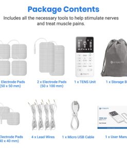 Etekcity TENS Unit Muscle Stimulator Machine with Replacement Pads for Pain Relief Multi-Modes, FSA HSA Approved Products, FDA Cleared 4 Channels Rechargeable Electric Pulse Massager 24 81cCnZQWVBL