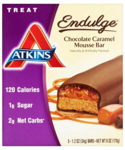 Atkins Endulge Treat, Chocolate Caramel Mousse Bar, 1.2 Ounce, 5 Count (Pack of 3) 7 81cD0g zV7L