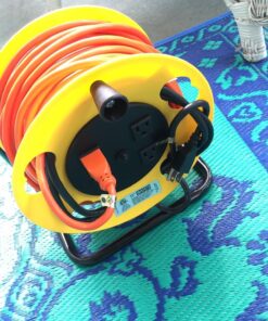 Bayco SL-2000PDQ 4 Plug Cord Reel, Yellow & Black 28 81cF RksVqL 1