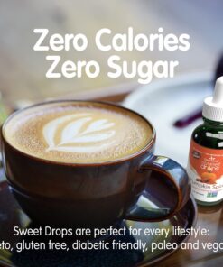 SweetLeaf Sweet Drops Pumpkin Spice Liquid Stevia Sweetener - Pumpkin Spice Stevia Liquid, Zero Calories, Zero Sugar, Non-GMO, Gluten-Free, Keto Friendly, Pumpkin Stevia Drops - 2 Fl Oz Scented 2 Fl Oz (Pack of 1) 22 81cFRLuEioL