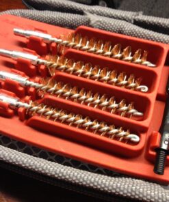 Real Avid Handgun Cleaning Kit: All in One 13 Piece Pistol Cleaning Kit With Cleaning Rod, Bore Brushes, Gun Cleaning Jags & Gun Cleaning Patches For .22 .357 9MM .38 .40 .44 & .45 Caliber Handguns 45 81cFtlG3cL