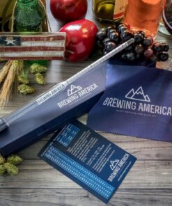 Brewing America American-Made Specific Gravity Hydrometer Alcohol ABV Tester - Pro Series Fermentation Testing Homebrew: Beer, Wine, Cider, Mead - Triple Scale Hydrometer 17 81cGAonXrfL