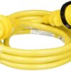 Marinco 199116 Cordset, 30A 125V, 12', Yellow 12 Feet Standard, 30A 125V