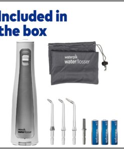 Waterpik Water Flosser Cordless Dental Oral Irrigator for Teeth with Portable Travel Bag and 3 Jet Tips, Cordless Freedom ADA Accepted, WF-03, White 19 81cGghFFgvL