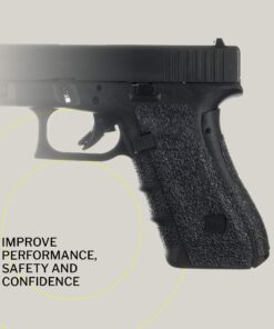 TALON Grips Adhesive Pistol Grip Compatible with Glock 17, 19X, 22, 24, 31, 34, 35, 37 - Made in The USA Previous Generation Rubber-Black 48 81cGo7QDj9L