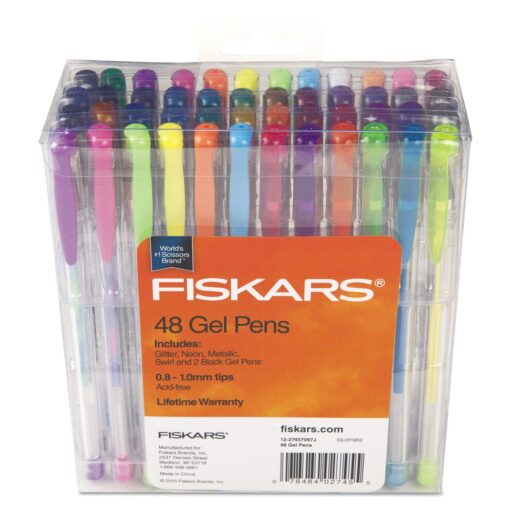 Fiskars 12-27457097J Gel Pen 48-Piece-Set,Assorted