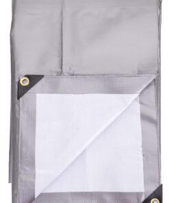 Kotap 12 x 20 Ft. Ultra Heavy-Duty Protection/Coverage Tarp, Superior Weave for Greater Longevity, 16-mil, Reversible, Multi-Use, Waterproof, Silver-White, 1-Pack (TUH-1220) Ultra Heavy Duty Protection, 16-mil Size: 12' X 20' 15 81cJQ6jIbUS
