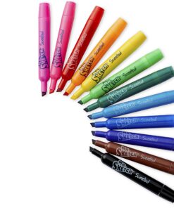 Mr. Sketch 1905069 Scented Watercolor Marker Chisel Tip 12 Colors 12/Set 22 81cJcuy807L