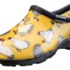 Sloggers Waterproof Garden Shoe for Women – Outdoor Slip-On Rain and Garden Clogs with Premium Comfort Support Insole 9 Chickens Daffodil Yellow 5 81cJqndu9HL