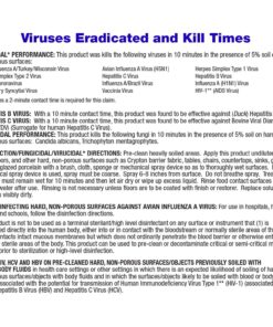 BenzaRid Medical Grade Professional Disinfectant Spray Household Ready, Liquid Surface Sanitizer & Virucide | Kills MRSA, H1N1, Norovirus, Avian Flu & More |EPA Registered, Pet & Kid Safe | 32 oz 32oz Spray 16 81cLJ1xdraL