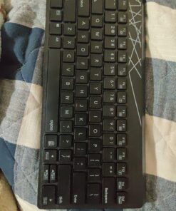 Rapoo K800 2.4G Wireless Keyboard Small Silent Compact Low-Profile Plug and Go for Computer/Desktop/PC/Laptop/Notebook/Smart TV Travel Business Keyboards Black 21 81cOfquI5L