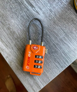 TSA Approved Cable Luggage Locks, Re-settable Combination with Alloy Body Orange 2 Pack 26 81cOm5ZIDjL