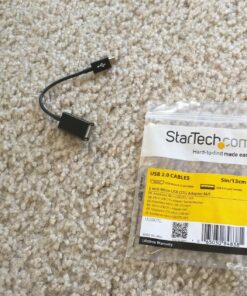 StarTech.com 5in Micro USB to USB OTG Host Adapter - Micro USB Male to USB A Female On-The-GO Host Cable Adapter (UUSBOTG) 1 Count (Pack of 1) Black 14 81cPLvROaaL