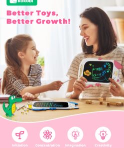 KOKODI Girl Toys, 3-7 Year Old Gifts, LCD Writing Tablet for Kids, Drawing Doodle Board Birthday Presents 3 4 5 6 7 Girls 8.5 inch Pink 29 81cQ8CLdlyL