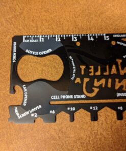 Wallet Ninja Multitool Card – 18 in 1 Credit Card Multi-Tool (Bottle Opener, Can Opener, Screwdrivers, Phone Stand & More) – Black 47 81cRP4SJgRL