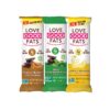 Love Good Fats Keto Protein Snack Bars - Chocolate Lover Variety Pack - 1-2g Sugar, 8-10g Protein, 5g Net Carbs, Gluten-Free, Non GMO - Peanut Butter, Mint, Lemon Mousse, Coconut - 4 Flavors (12 Pack) Chocolate Lovers Variety Pack