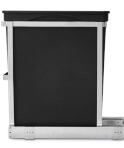 simplehuman 30 Liter / 8 Gallon Under Counter Kitchen Cabinet Pull-Out Trash Can, Heavy-Duty Steel Frame 32 81cThlwqmEL