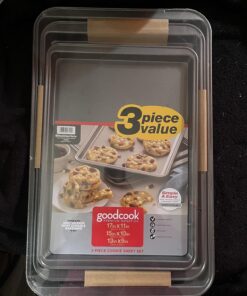 Goodcook Nonstick Steel 3-Piece Cookie Sheet Set Set of 3 20 81cU8dVLrnL