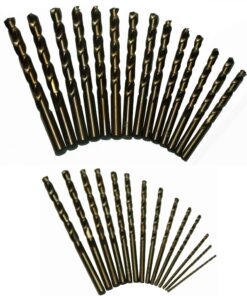 Drill America - DWD29J-CO-PC 29 Piece M35 Cobalt Drill Bit Set in Round Case (1/16" - 1/2" X 64ths), DWDCO Series 32 81cUtre7lyL