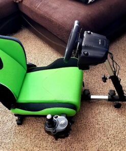 OpenWheeler GEN3 Racing Wheel Stand Cockpit Green on Black | Fits All Logitech G923 | G29 | G920 | Thrustmaster | Fanatec Wheels | Compatible with Xbox One, PS4, PC Platforms 28 81cV5ioYJUL