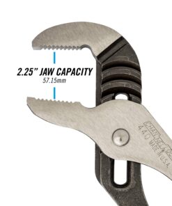 Channellock 440 Tongue and Groove Pliers | 12-Inch Straight Jaw Groove Joint Plier with Comfort Grips | 2.25-Inch Jaw Capacity | Laser Heat-Treated 90° Teeth| Forged High Carbon Steel | Made in USA, Black, Blue, Silver 15 81cVqsMkvoL