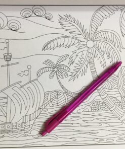 Adult Coloring Book: Island Dreams: Vacation, Summer and Beach: Dream and Relax with Gorgeous Illustrations Paperback, Large Print 28 81cWMdsuviL