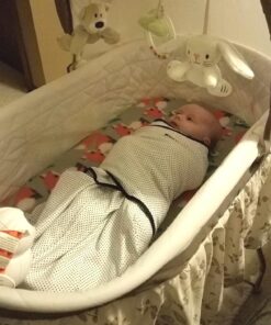 HALO 100% Cotton Sleepsack Swaddle, 3-Way Adjustable Wearable Blanket, TOG 1.5, Navy Pin Dot, Small, 3-6 Months Small (Pack of 1) 16 81cWQIgkANL