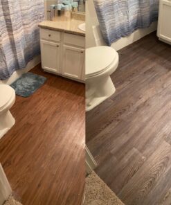 Tivoli II Self Adhesive Vinyl Floor Planks, 10 Pack - 6" x 36", Silver Spruce - Peel & Stick, DIY Flooring - Natural Wood Grain Feel for Kitchen, Dining Room & Bedrooms by Achim Home Decor Wood look 10 Planks 55 81cYt mhArL