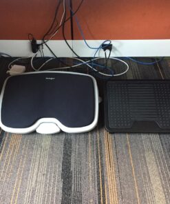 Kensington Comfort Memory Foam Adjustable Footrest (K56144USF), Smartfit, White/Black 41 81ca1VCSu7L