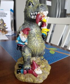 BigMouth Inc. Garden Gnome 9 inches - The Great Garden Gnome Massacre - Funny Outdoor Gnomes - Durable Lawn Gnome, Yard Gnome - Novelty Gnome Statues - Fun Garden Gnome Decor, Gag Gift, Garden Gift Godzilla 47 81cadaqAT6L