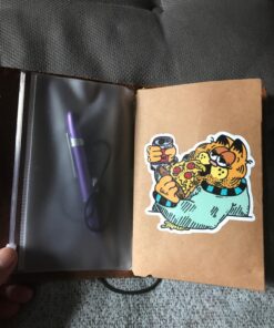 Pocket Travelers Notebook, Refillable Leather Travel Journal for Men & Women, Notebook Cover for Field Notes, Moleskine Small 3.5 x 5.5 Inches, Brown 47 81cahFYBfFL 1